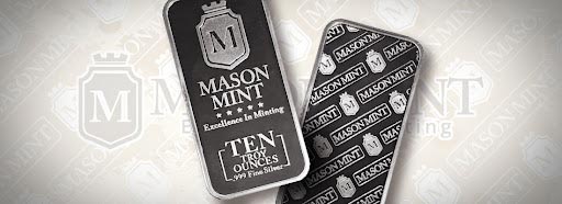 نمونه ای از بهترین مدل های نقره برند Mason Mint Silver Bars 