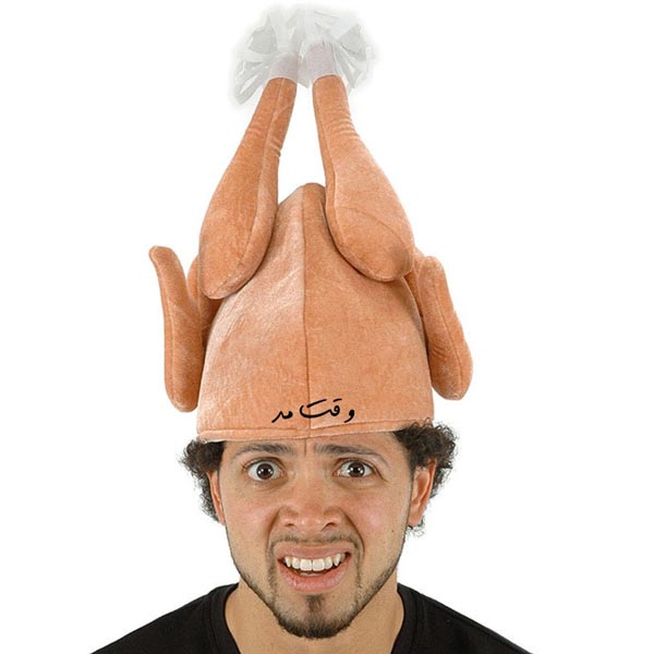 مدلی از عجیب ترین کلاه بوقلمون( Turkey Hat)