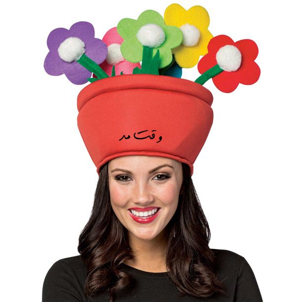 نمونه از مدل کلاه عجیب گلدانی The Flower Pot Hat