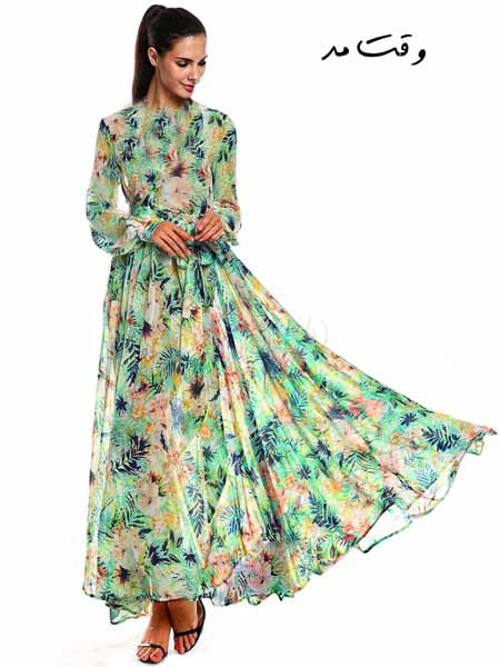 مدل پیراهن ساحلی شیک زنانه با رنگ بندی منحصر به فرد و جذاب 