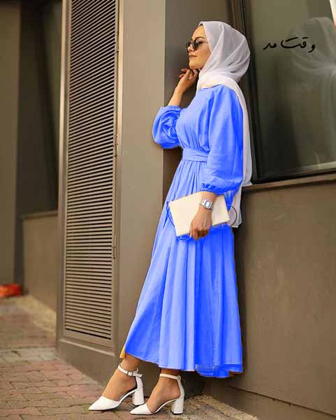 مدل مانتو با حجاب اسلامی یکسره و بدون درز همانند لباس عربی