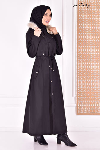 مدلی شیک از مانتو زمستانی اسلامی و با حجاب