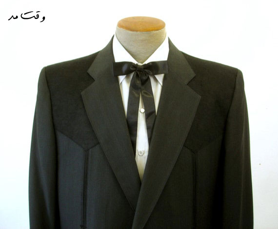 مدل جدید کراوات بندی، باریک یا رشته ای مردانه مشکی