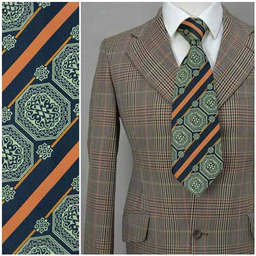 کراوات کیپر یا پهن مردانه طرحدار 