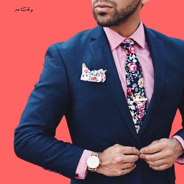 مدل جدید کراوات مردانه با طرح گل و رنگی رنگی