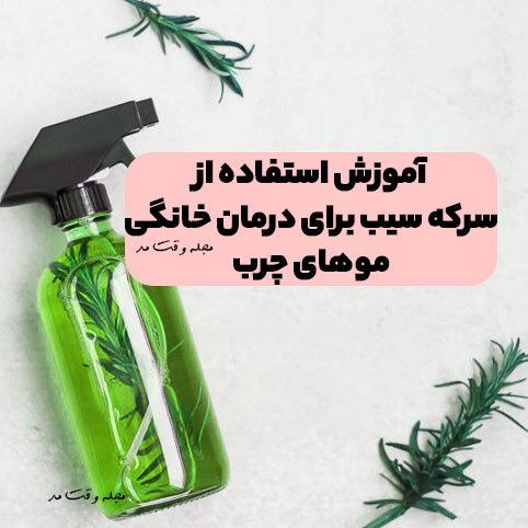 سرکه سیب بهترین گزینه برای درمان موهای چرب است