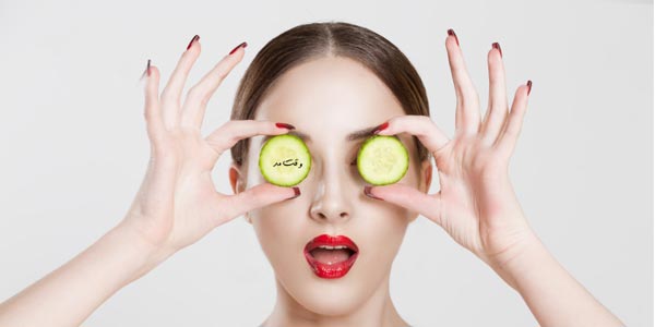 استفاده از ماسک خانگی خیار برای رفع تیرگی دور چشم