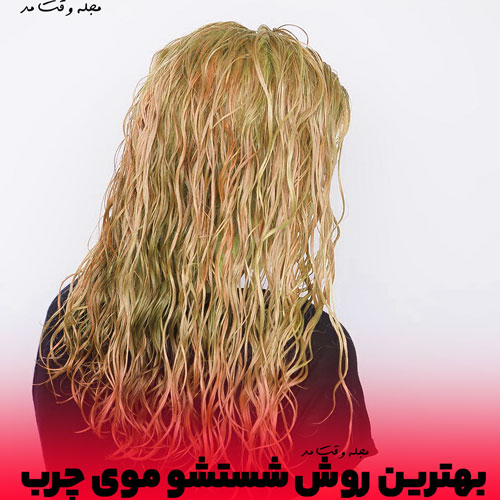 آموزش شستشو و نگهداری از موی چرب و رنگ شده
