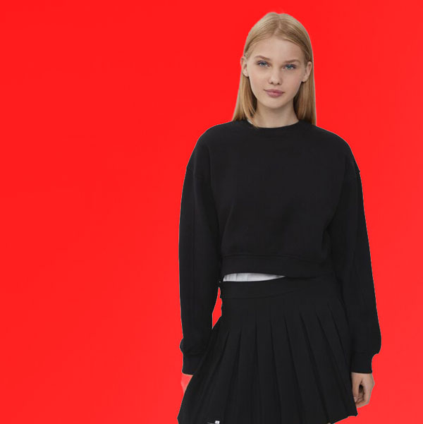 مدل دامن کوتاه دخترانه پلیسه ای شیک رنگ مشکی