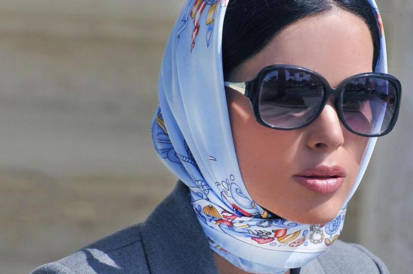 شیک ترین مدل روسری ساتن ابریشم زنانه