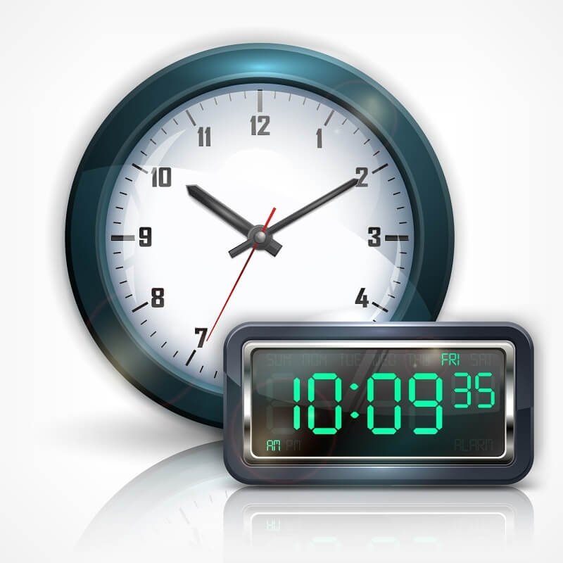 ساعت های آنالوگ یا دیجیتال