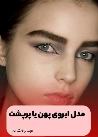 مدل ابروی پهن و پرپشت دخترانه و بلند یکی از محبوب ترین انواع مدل ابرو زنانه در ایران