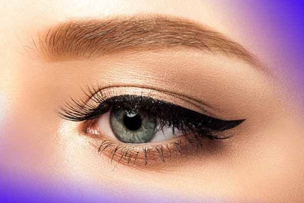 مدل خط چشم کلاسیک و نازک دخترانه