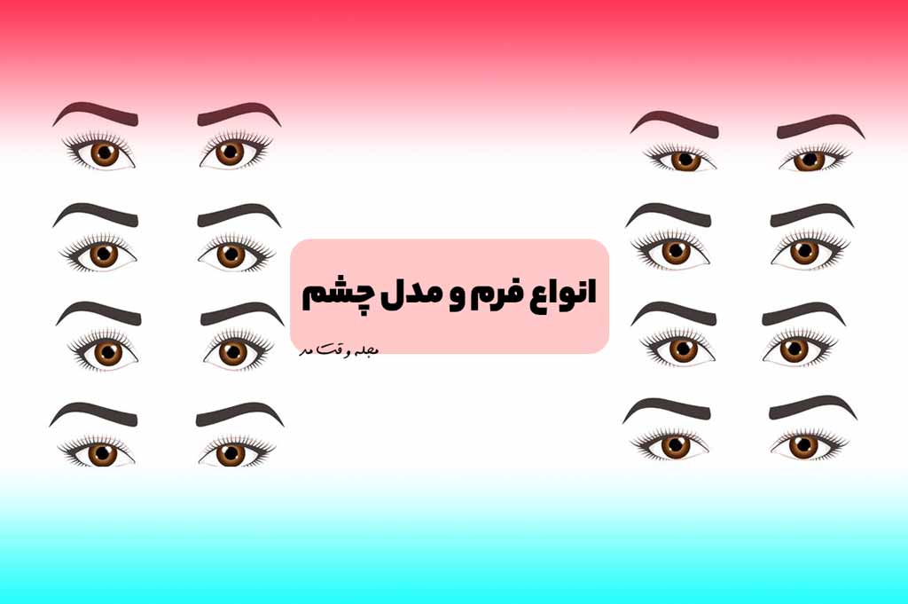 انواع مدل فرم چشم را مشاهده می‌کنید.
