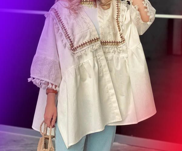 مدل مانتو کوتاه تابستانی دخترانه مناسب افراد قد کوتاه