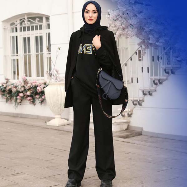 ست لباس مشکی به سبک مونوکروم