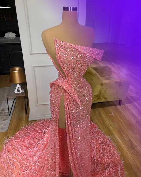 لباس مجلسی زنانه شیک مدل پیراهن بلند دنباله دار