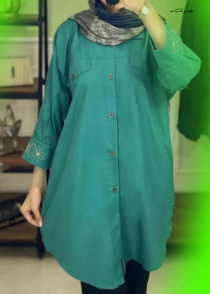 جدیدترین مدل مانتو کتی بلند زنانه