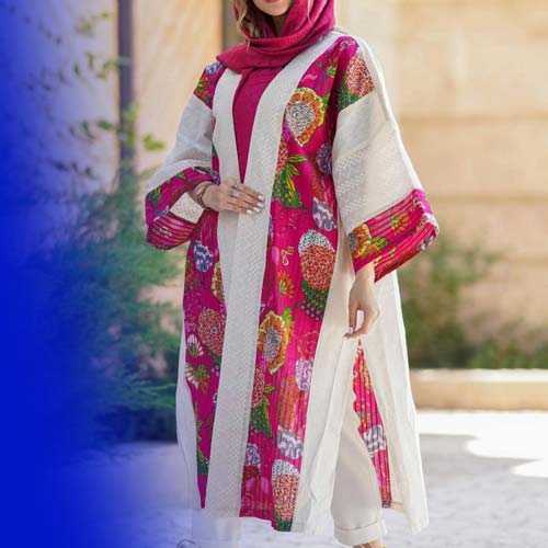 مدل مانتو جدید خامه دوزی و سوزن دوزی بلوچی زنانه جدید دو رنگ