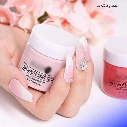 کاشت ناخن پودری دخترانه