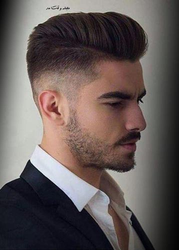 نمونه ای از مدل موی مردانه پومپادور (Pompadour Hairstyle for Men)