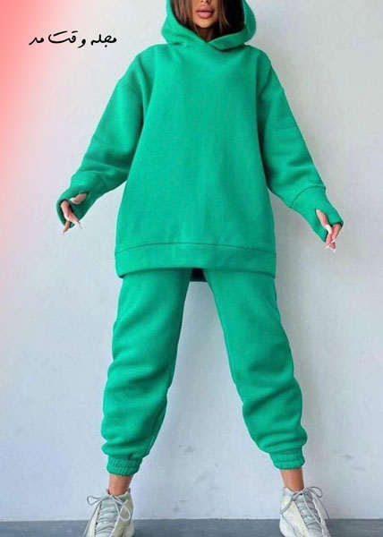 ست هودی و شلوار جاگر زنانه