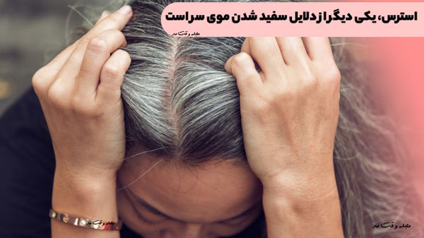 استرس، یکی دیگر از دلایل سفید شدن موی سر است