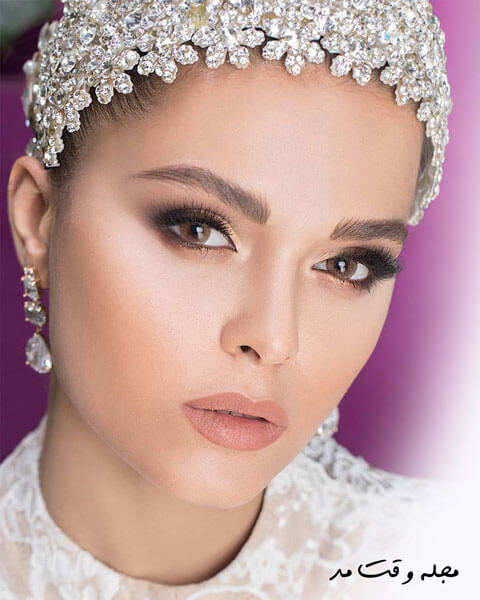 مدل آرایش عروس اروپایی