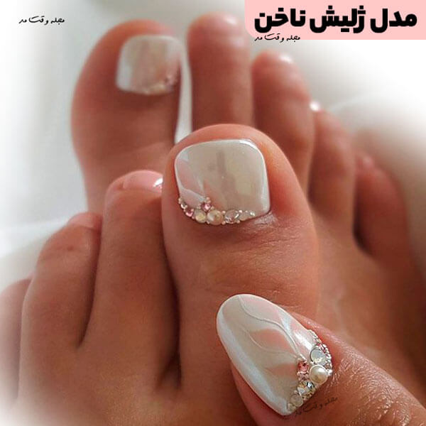 جدیدترین انواع مدل ژلیش ناخن پا