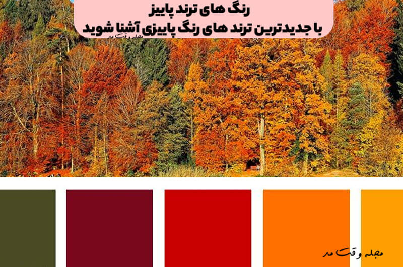 رنگ های ترند پاییز ! با جدیدترین ترند های رنگ پاییزی آشنا شوید